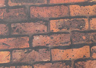 O papel de parede lavável do efeito do tijolo 3D/expôs o papel de parede do tijolo com material amigável do vinil de Eco