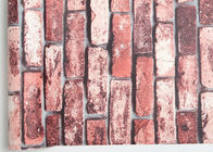 papel de parede do efeito do tijolo do vinil 3D para o quarto/cafetaria, papel de parede removível do tijolo