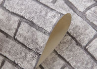 Papel de parede retro para a sala de estar, papel de parede do efeito de parede do tijolo 3D do estilo chinês