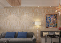 Não - papel de parede inglês papel de parede da sala de visitas da forma/letra tecidos do AMOR