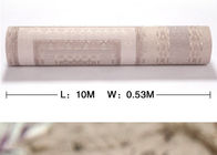 Umidade - teste padrão gravado prova da manta do rosa do papel de parede do vinil para o quarto