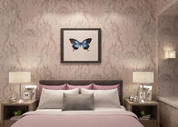 Umidade - luz da prova - papel de parede floral rústico cor-de-rosa, papel de parede da mobília para a casa