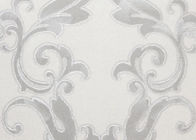 Do teste padrão branco do damasco do marfim papel de parede vitoriano para a decoração interior, antiestático
