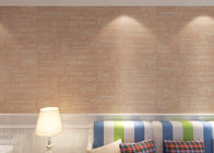 Macio não - o papel de parede tecido do efeito do tijolo da textura 3D para a decoração da sala de visitas, CSA alistou