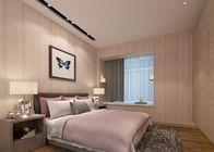 papel de parede europeu do estilo do PVC do rosa durável de 0.53*10m para o quarto/sala de visitas