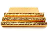 O papel de parede luxuoso impermeável da decoração com material da folha de ouro, ISO do CE Certificate
