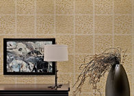 Luz - papel de parede europeu não tecido do estilo do Wallcovering do marrom para a sala de visitas
