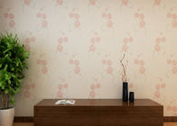 Papel de parede floral bege do estilo country do teste padrão/Wallcovering não tecido impermeável