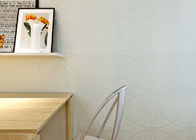 Papel não tecido do Wallcovering do bege, papel de parede listrado moderno para o quarto e sala de visitas