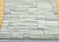 Papel de parede do efeito do tijolo da cor verde 3D para o agregado familiar, cobertas de parede do efeito do tijolo do PVC
