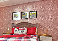 A sala de visitas malva cor-de-rosa 3D dirige o papel de parede com tecnologia dos grânulos do Scatter, estilo moderno