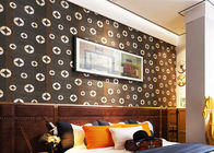 Papel de parede preto contemporâneo do PVC do teste padrão de cobre para as paredes da sala de visitas, CSA aprovado