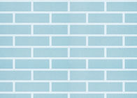 Do azul coberta de parede autoadesiva colada pre - tecida não/papel de parede do tijolo 3D, padrão do CE