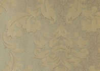 Floral Stylish Non Woven Wallpaper , TV background textured removable wallpaper high end