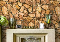 3D Effect Stone Pattern Durable Popular Wallpaper For House Wall With Pvc Material