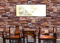 Coberta de parede nova 0.53*10M da sala de visitas do papel de parede do efeito do tijolo do estilo chinês 3D