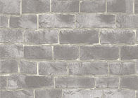 O teste padrão Eco-amigável da grão do tijolo 3D do estilo chinês gravou o Wallcovering, material do PVC
