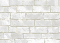 O teste padrão Eco-amigável da grão do tijolo 3D do estilo chinês gravou o Wallcovering, material do PVC