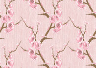 papel de parede do estilo chinês do teste padrão da flor do pêssego do efeito 3D para a decoração da sala, Eco-amigável