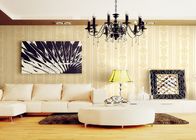 Papel de parede vitoriano natural do damasco das fibras de planta da individualidade romântica para o fundo do sofá