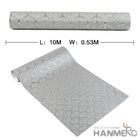 Papel de parede removível fácil não tecido dos quartos com técnicas de superfície de pulverização, 0.53*10M