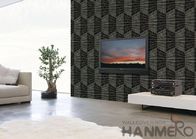 Papel de parede natural do tijolo do material 3D para o certificado decorativo do CE da casa do quarto