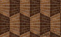 Papel de parede natural do tijolo do material 3D para o certificado decorativo do CE da casa do quarto