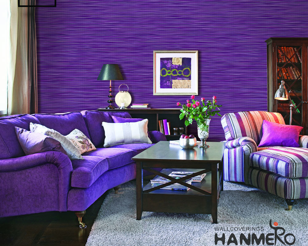 0.53*10m Modern Removable Wallpaper for Living Room ,Simple Design Fancy Color