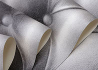 papel de parede de couro preto e branco do teste padrão do estilo europeu do efeito 3D