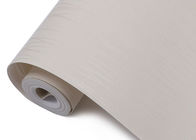 Não - papel de parede removível moderno tecido para o quarto com teste padrão cinzento das listras