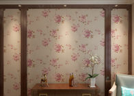 Papel de parede roxo branco preto rústico floral impermeável Wallcovering gravado do vinil