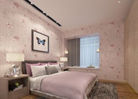 Papel de parede modelado floral rústico roxo para salas de visitas, casa que decora o papel de parede