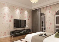 Eco - luz amigável - papel de parede floral do país cor-de-rosa, cobertas de parede do vinil da sala do fundamento