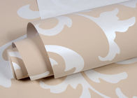 teste padrão de flor retro tecido do papel de parede do vintage de 0.7*8.4m Brown não -