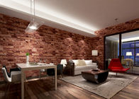 Papel de parede removível do efeito do tijolo 3D, coberta de parede da sala de visitas com tamanho de 0.53*10M