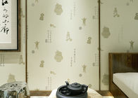estilo chinês de decoração interior colado do papel de parede da prova do molde de 0.685*8.23m não -