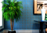 Azul da escala alta que bronzeia o papel de parede removível moderno de papel não tecido para a sala de visitas