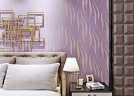Papel de parede removível roxo elegante, coberta de parede moderna do hotel