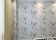 Coberta de parede gravada PVC, papel de parede de decoração interior floral com estilo country