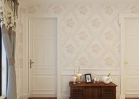 Wallcovering não tecido floral bege do teste padrão, interior que decora GV CSA do papel de parede