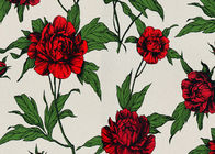 Papel de parede floral não tecido do estilo do vintage do vermelho para a decoração da sala, Eco - amigável