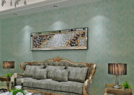 papel de parede da sala de visitas da prova da água de 1.06*10m/papel de parede de decoração interior, cor verde