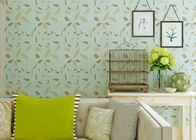 As cobertas de parede contemporâneas do teste padrão verde da folha fazem isolamento sonoro para a sala de estudo das crianças