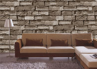 Papel de parede para paredes, papel de parede do efeito de Brown 3d do efeito da pedra da entrada 3d