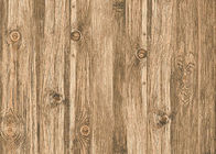 A madeira retro 3D dirige o agregado familiar do papel de parede 0.53*10m/rolo, não - colado