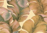 Sudeste contínuo não tecido papel de parede listrado colorido, papel de parede do teste padrão da folha da banana japonesa