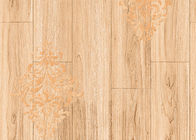 Papel de parede removível moderno do estilo natural, papel de parede de madeira do teste padrão do damasco com tratamento de superfície de espuma