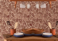 Papel de parede lavável de pedra do vinil do estilo chinês da impressão para a decoração interior da sala