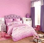 Papel de parede removível do quarto das meninas, papel de parede cor-de-rosa do quarto das meninas