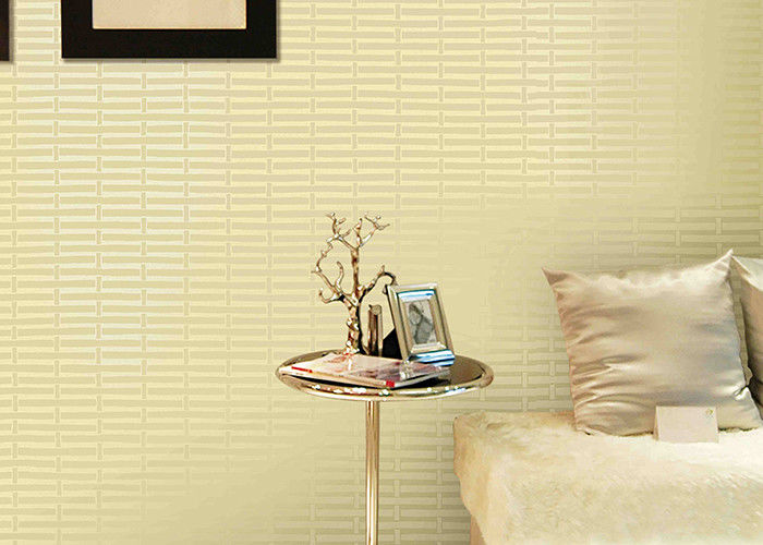 Papel de parede removível moderno imprimindo geométrico do PVC para a sala de visitas